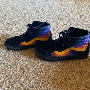 Vans off the wall high top shoe size 8